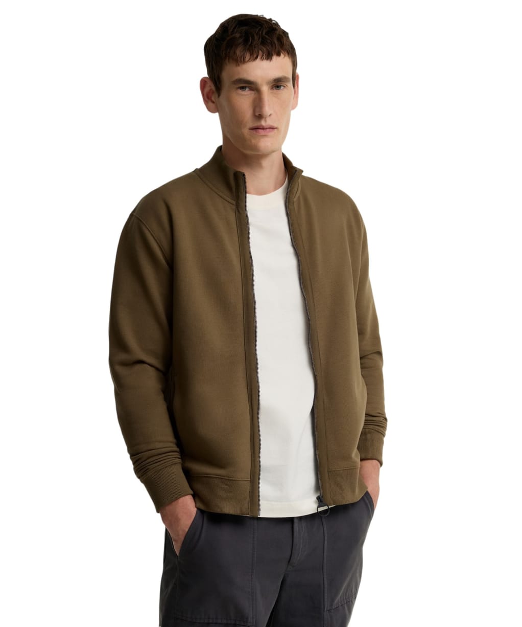 Men's Barbour Caldbeck Full Zip Sweatshirt - Beech