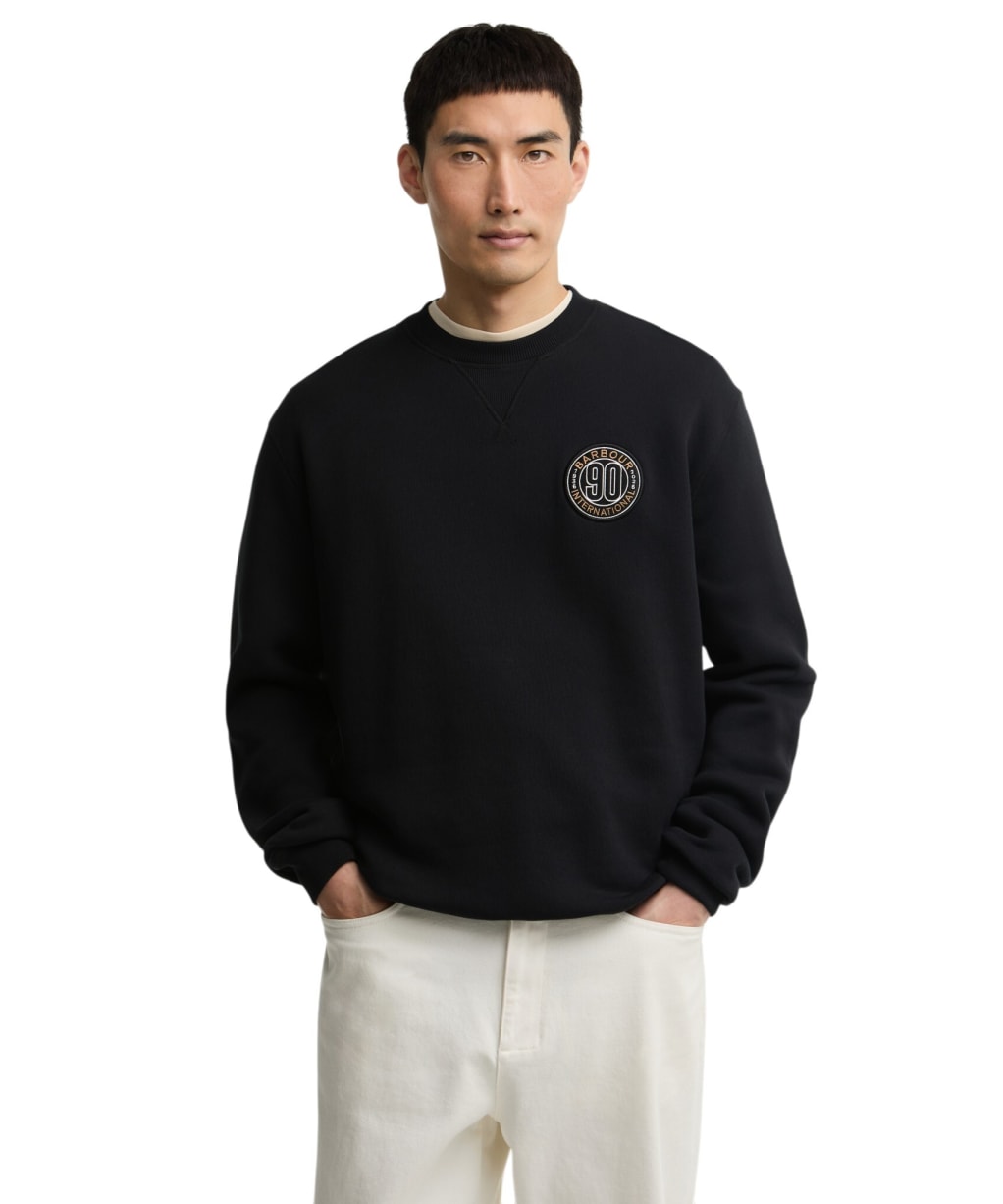 Men's Barbour International 90th Anniversary Graphic Sweatshirt - Black