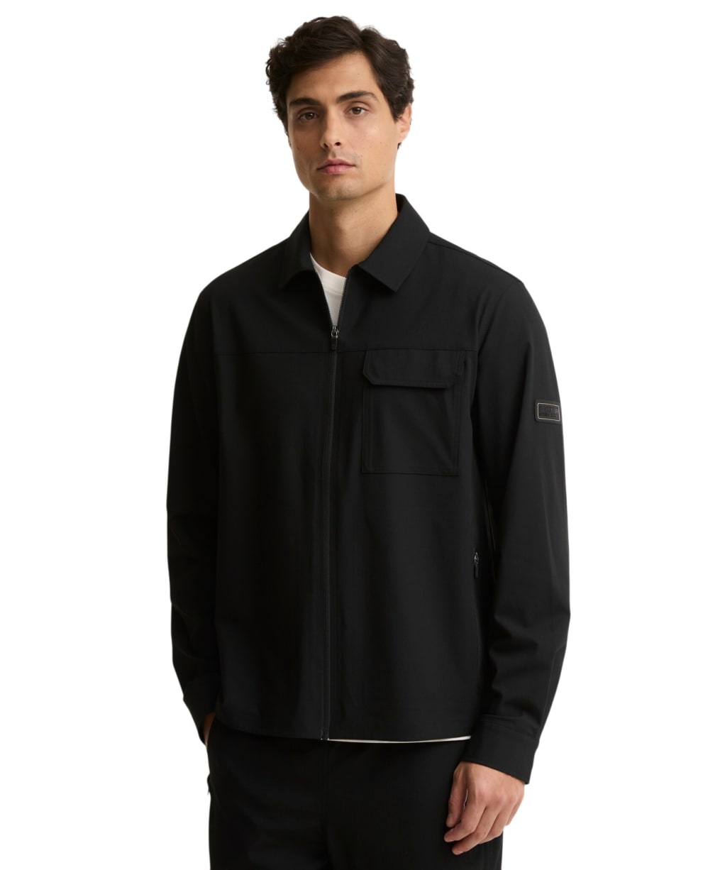 Men's Barbour International Tash Overshirt - Black
