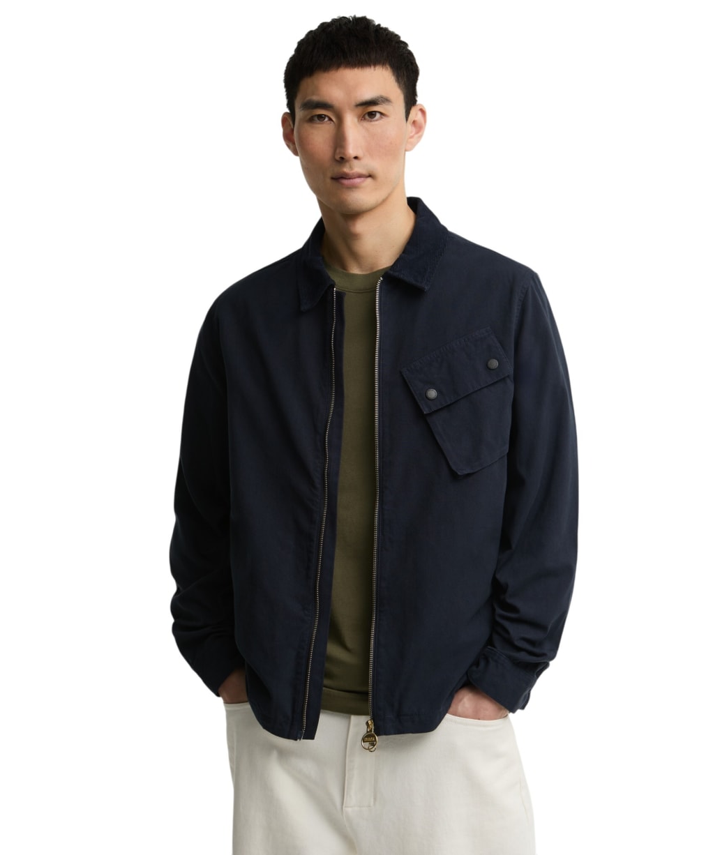 Men's Barbour International A7 Overshirt - Navy