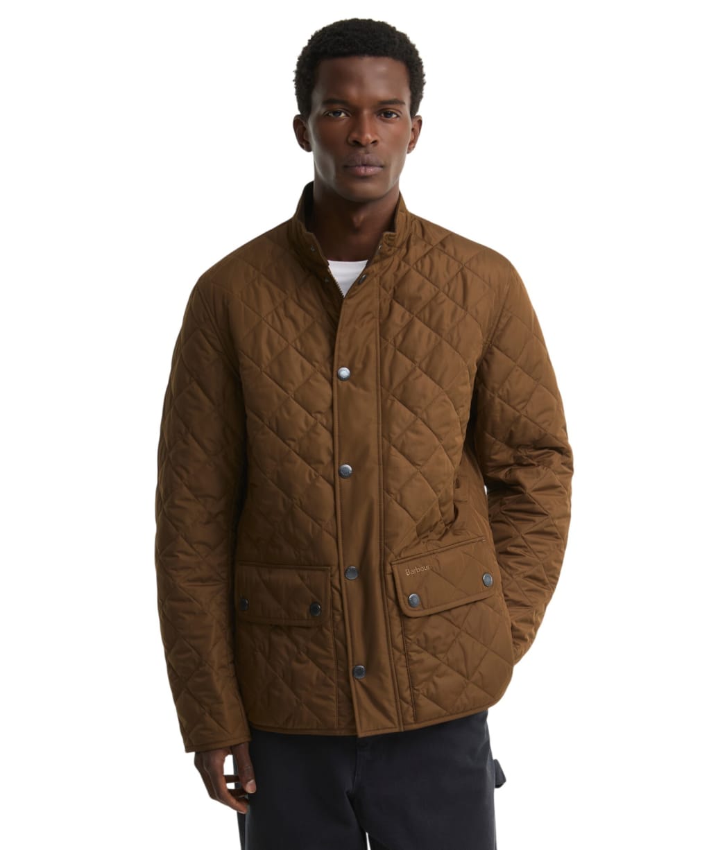 Men's Barbour Lowerdale Quilted Jacket - Dark Sand