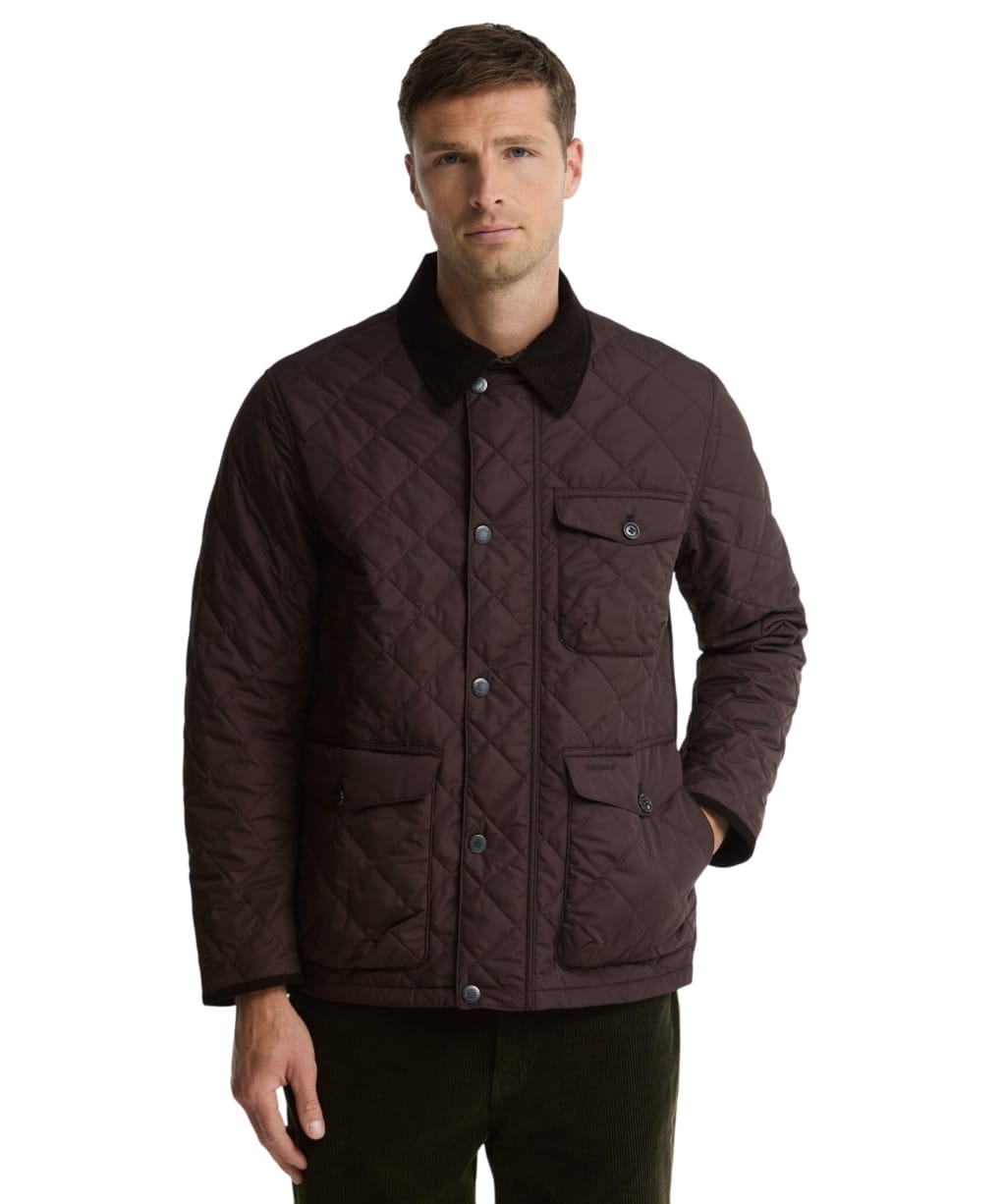 Men's Barbour Hornby Quilted Jacket - Black Oak