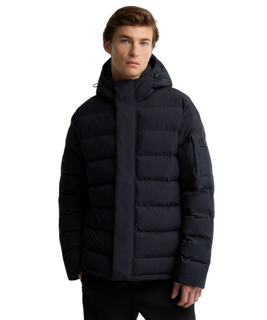 Men's Barbour International Daleson Puffer Jacket - Dark Navy