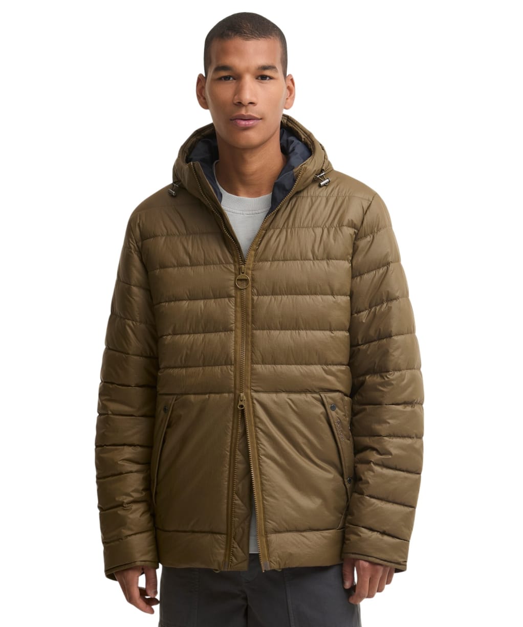  Men's Barbour Re-Engineered Hadden Quilted Jacket - Beech