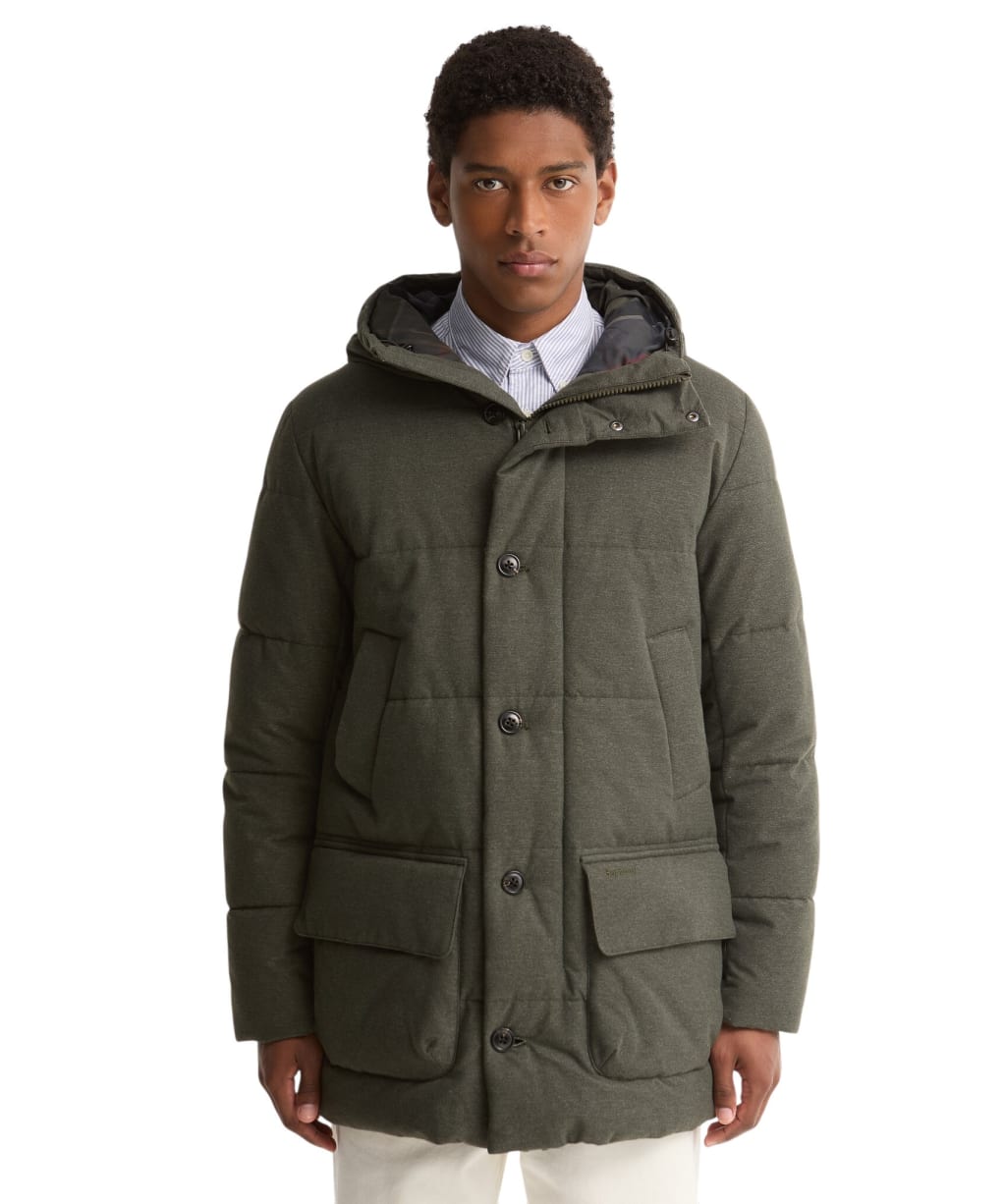 Men's Barbour Winter Bedale Puffer Jacket - Dark Sage