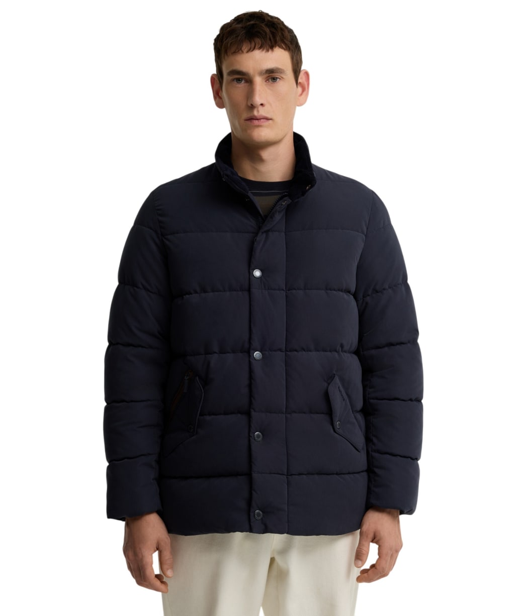 Men's Barbour Powell Puffer Jacket - Dark Navy
