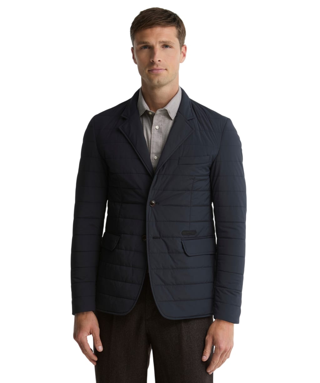 Men's Barbour Palmo Quilted Jacket - Navy