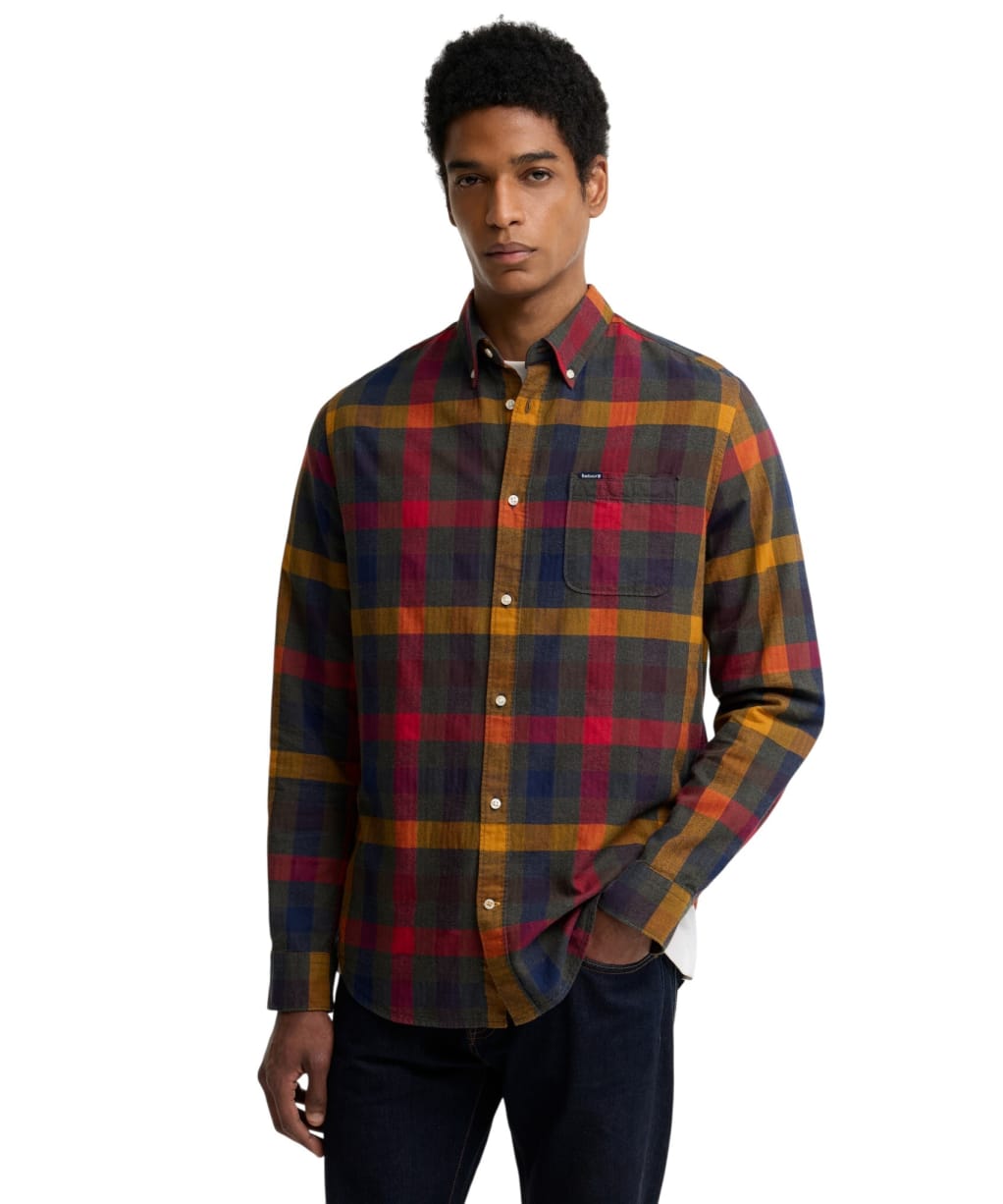 Men's Barbour Danloch Tailored Gingham Shirt - Classic Tartan