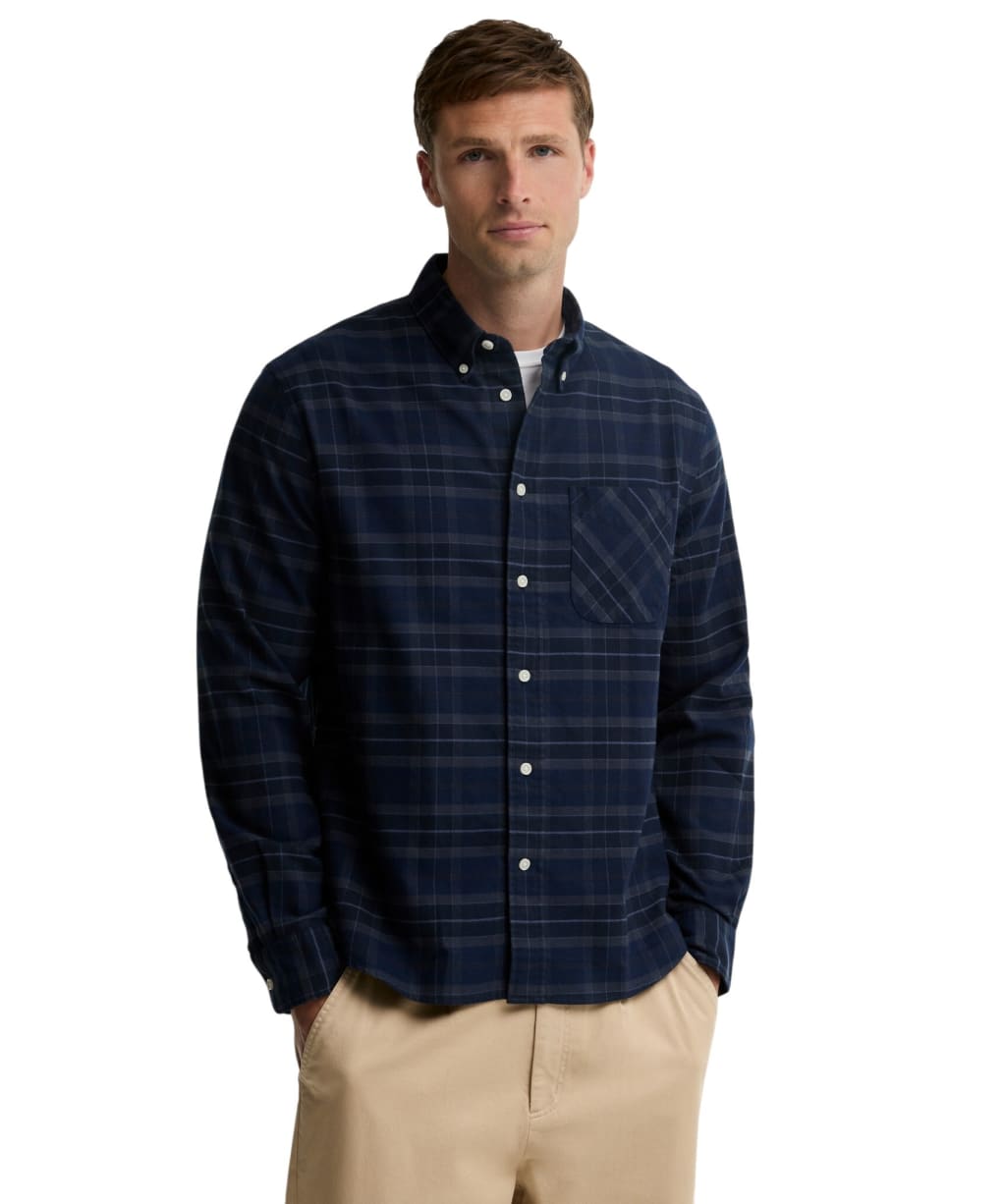 Men's Barbour Mineral Tartan Authentic Shirt - Midnight Loch