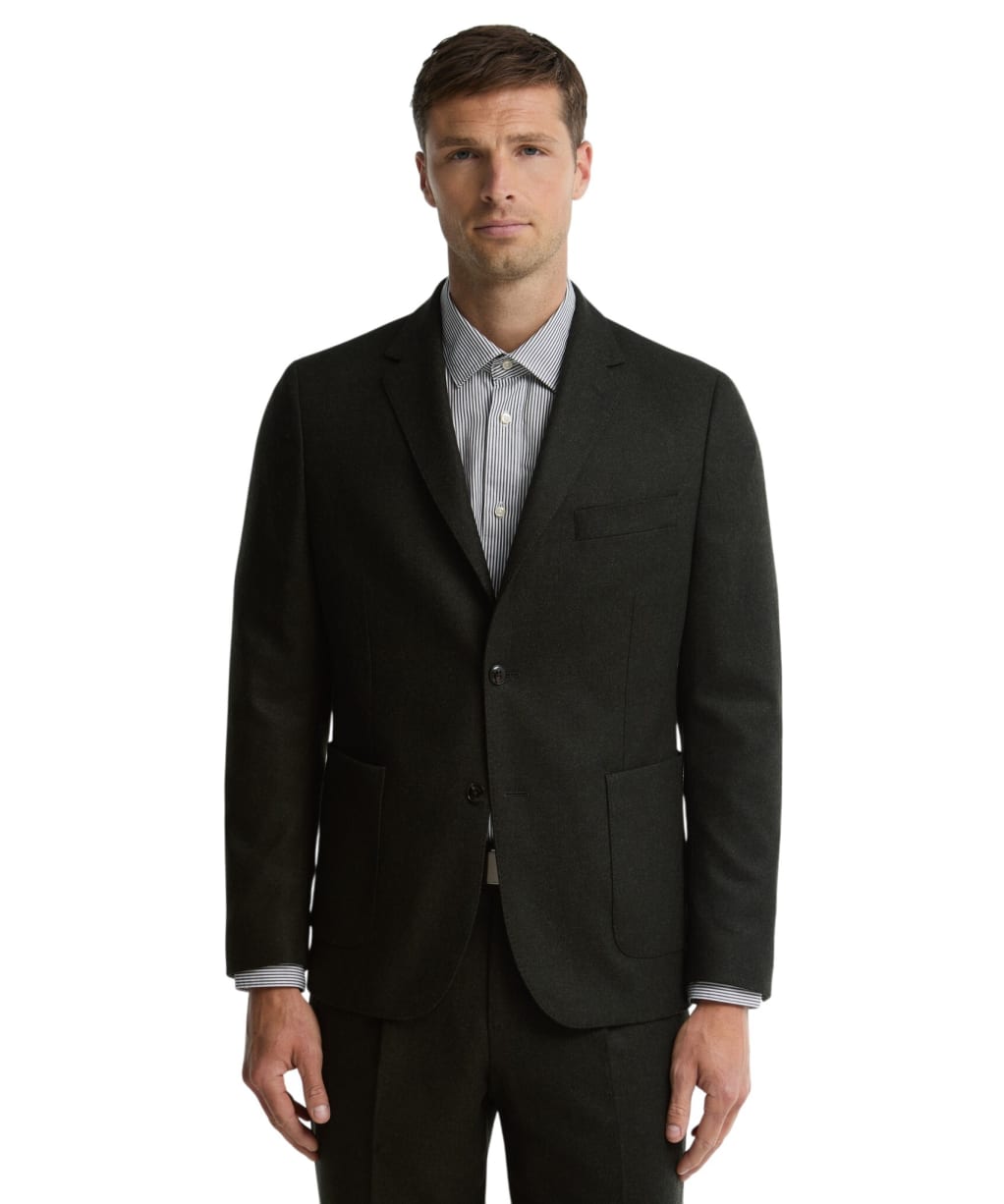 Men's Barbour Fairford Herringbone Blazer - Forest