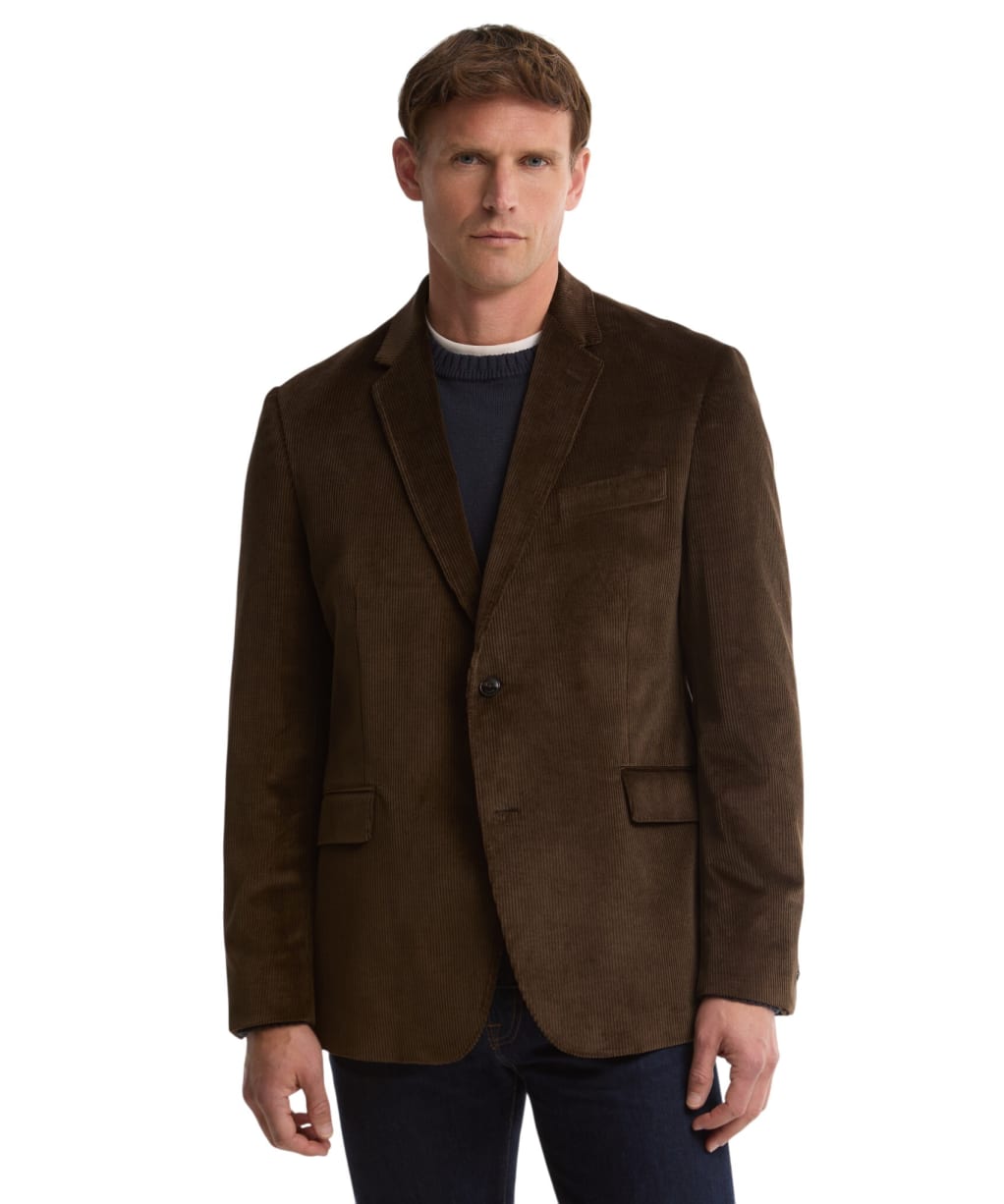Men's Barbour Brosnan Cord Blazer - Brown