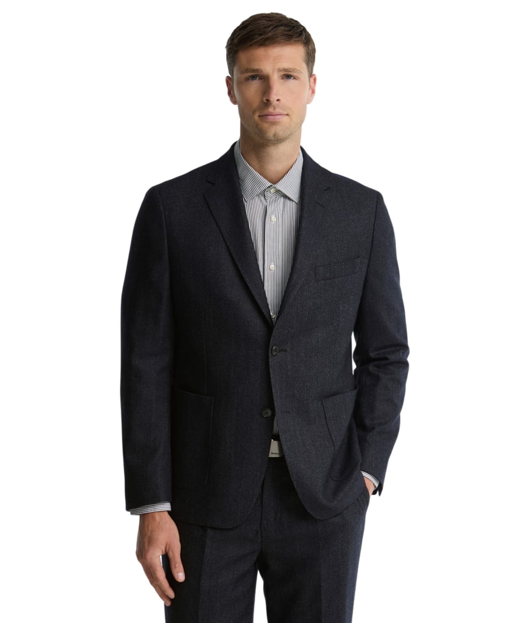 Men's Barbour Carlton Wool Cashmere Blend Blazer - Navy Marl