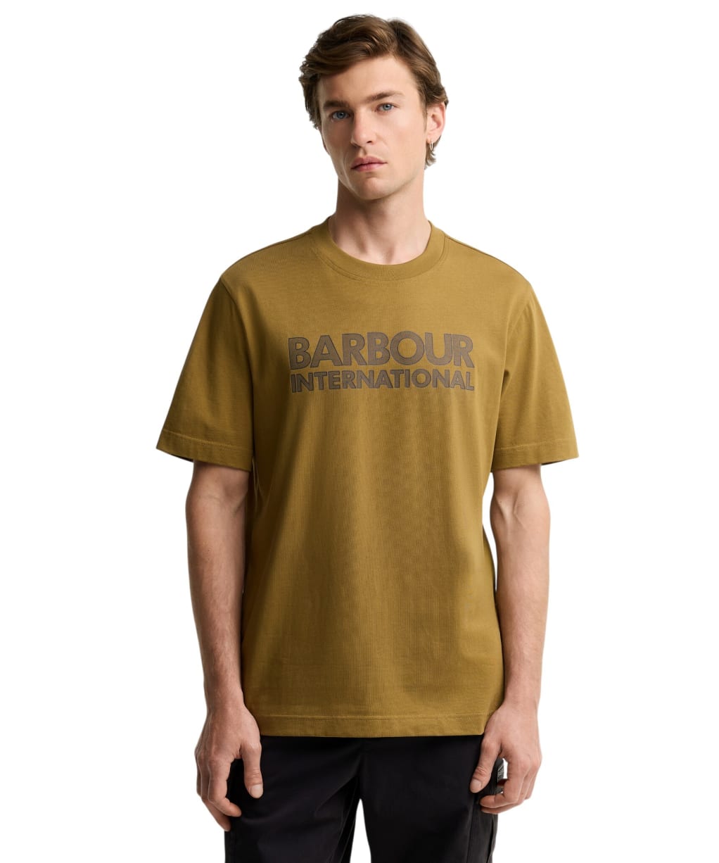 Men's Barbour International Small Logo Tee - Fir Green