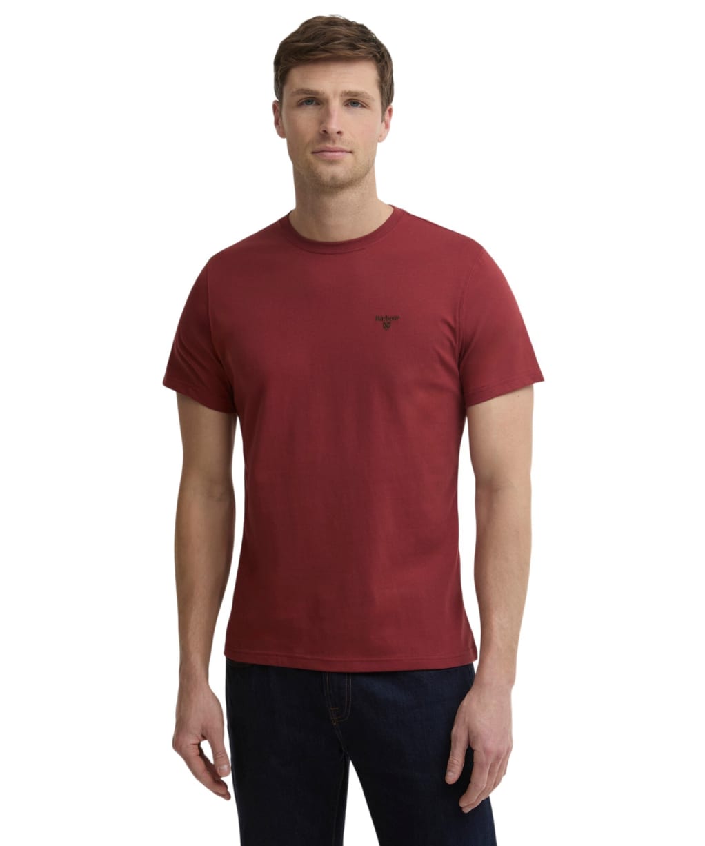 Men's Barbour Essential Sports T-Shirt - Russet
