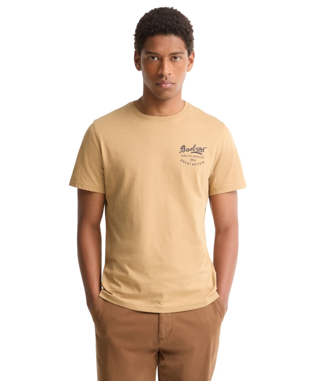 Men's Barbour Script Graphic T-Shirt - Stone