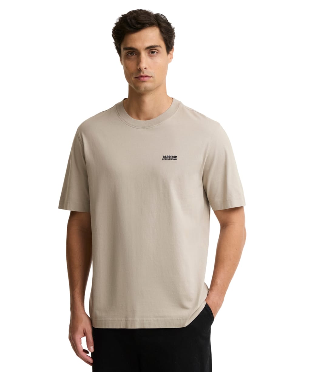 Men's Barbour International Taylor Archive Graphic T-Shirt - Concrete