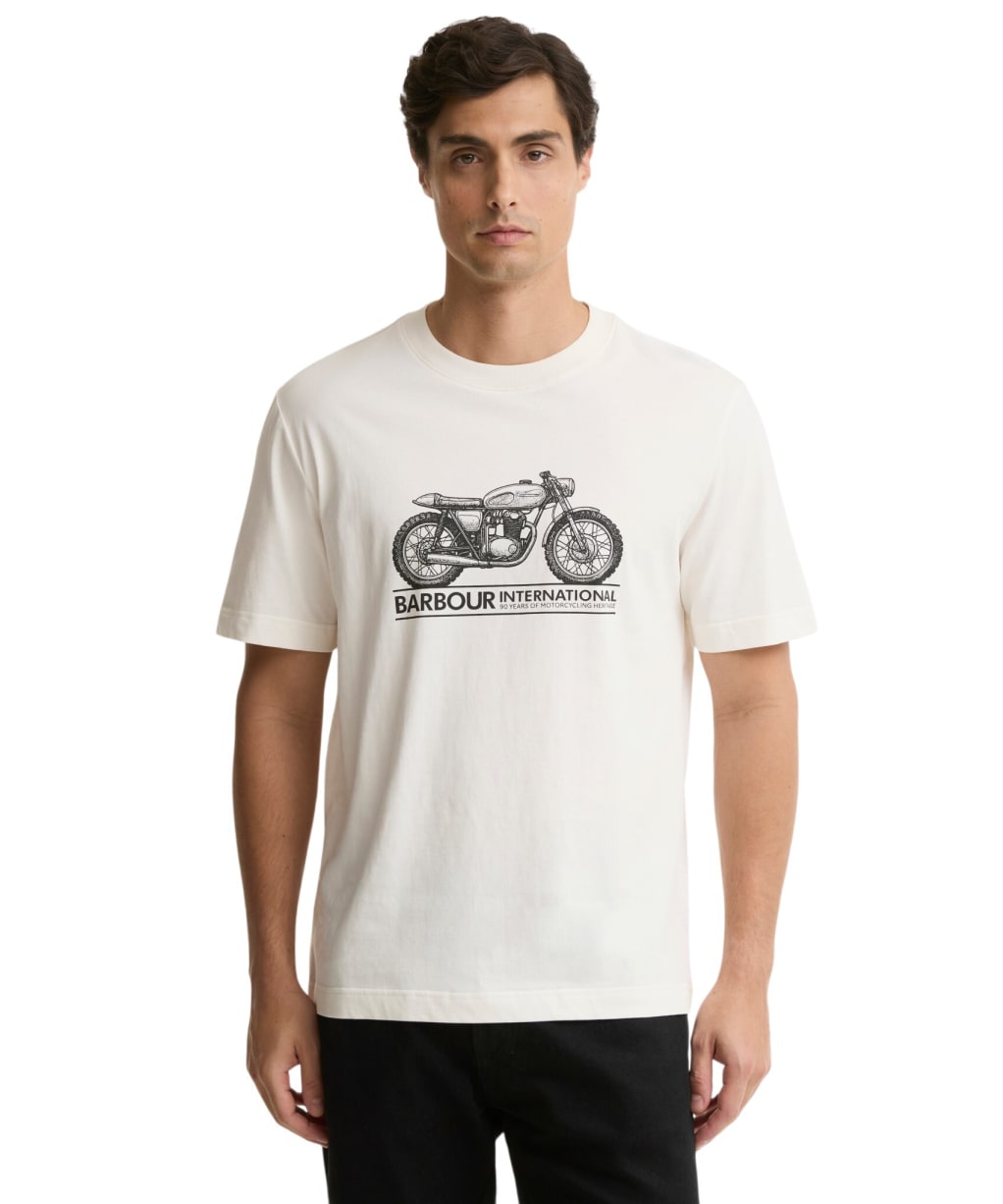 Men's Barbour International Triton T-Shirt - Whisper White