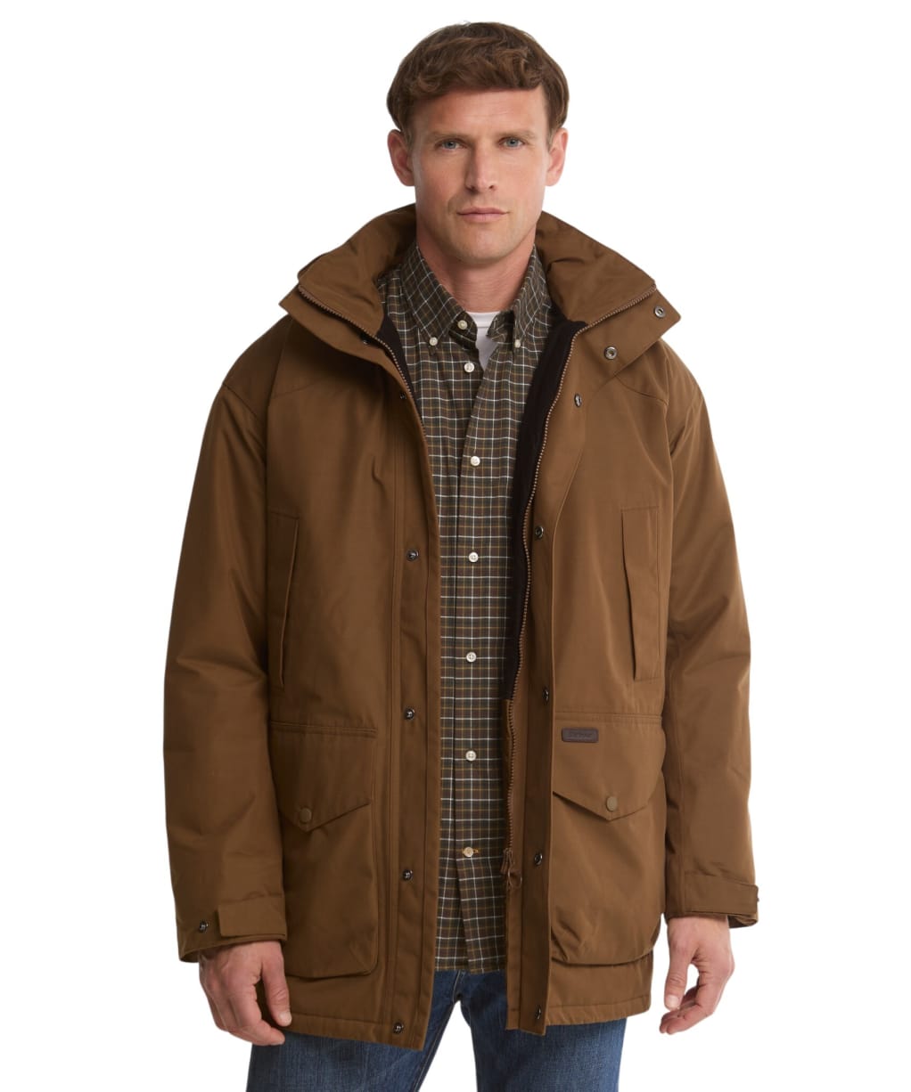 Men's Barbour Farlam Waterproof Jacket - Dark Sand