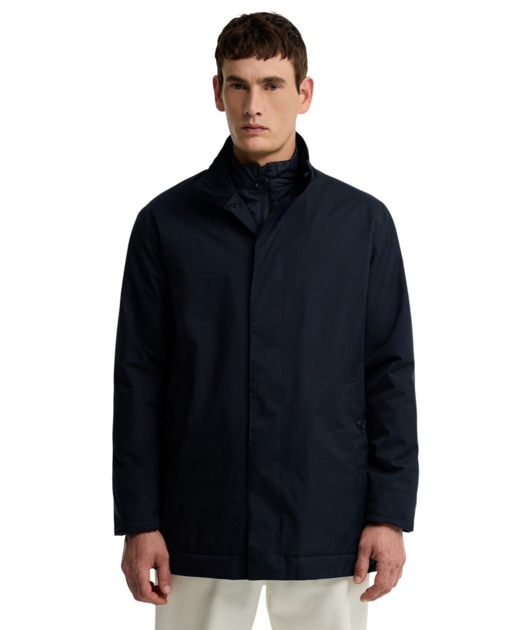 Men's Barbour Northdale Waterproof Mac - Dark Navy