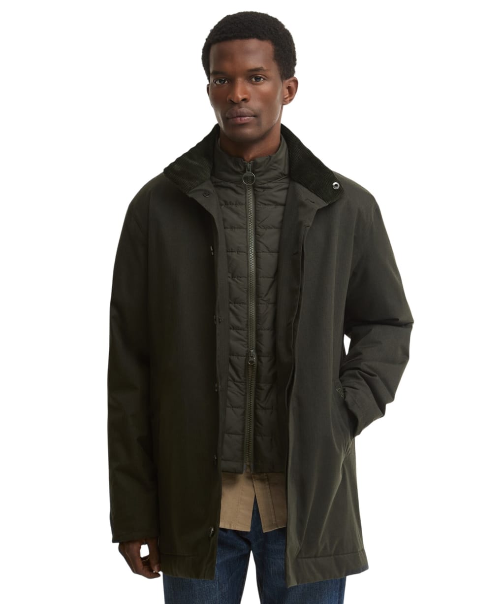 Men's Barbour Northdale Waterproof Mac - Dark Sage