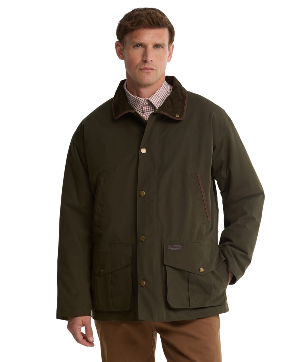 Men's Barbour Bromfield Waterproof Jacket - Dark Olive