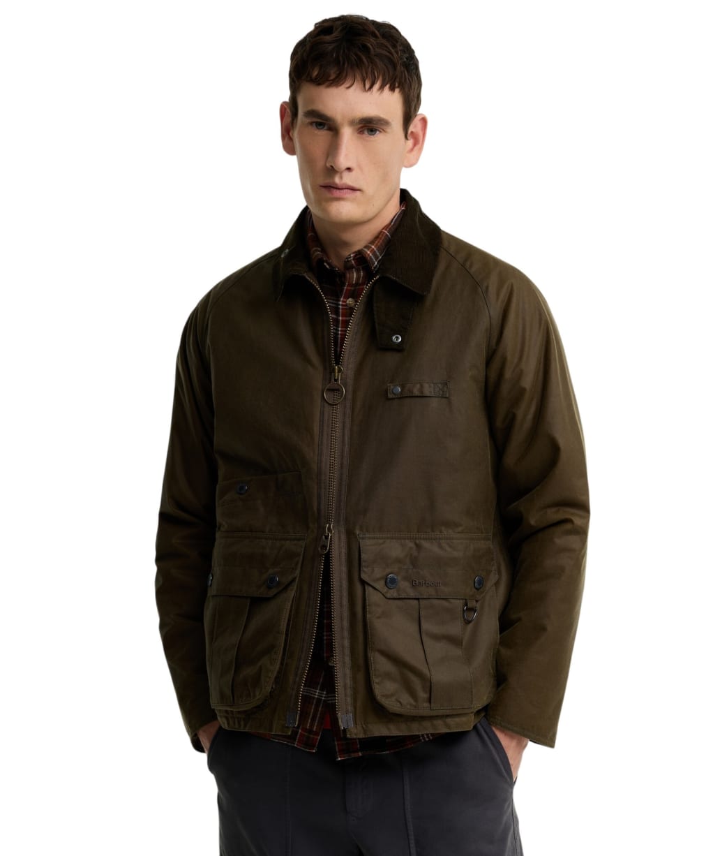 Men's Barbour Re-Engineered Durran Waxed Jacket - Beech