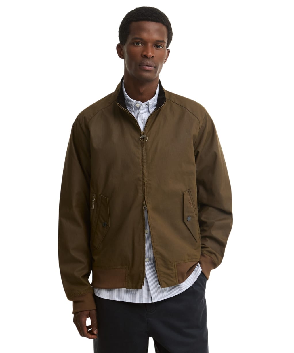 Men's Barbour Chelsea Blouson Waxed Jacket - Brown