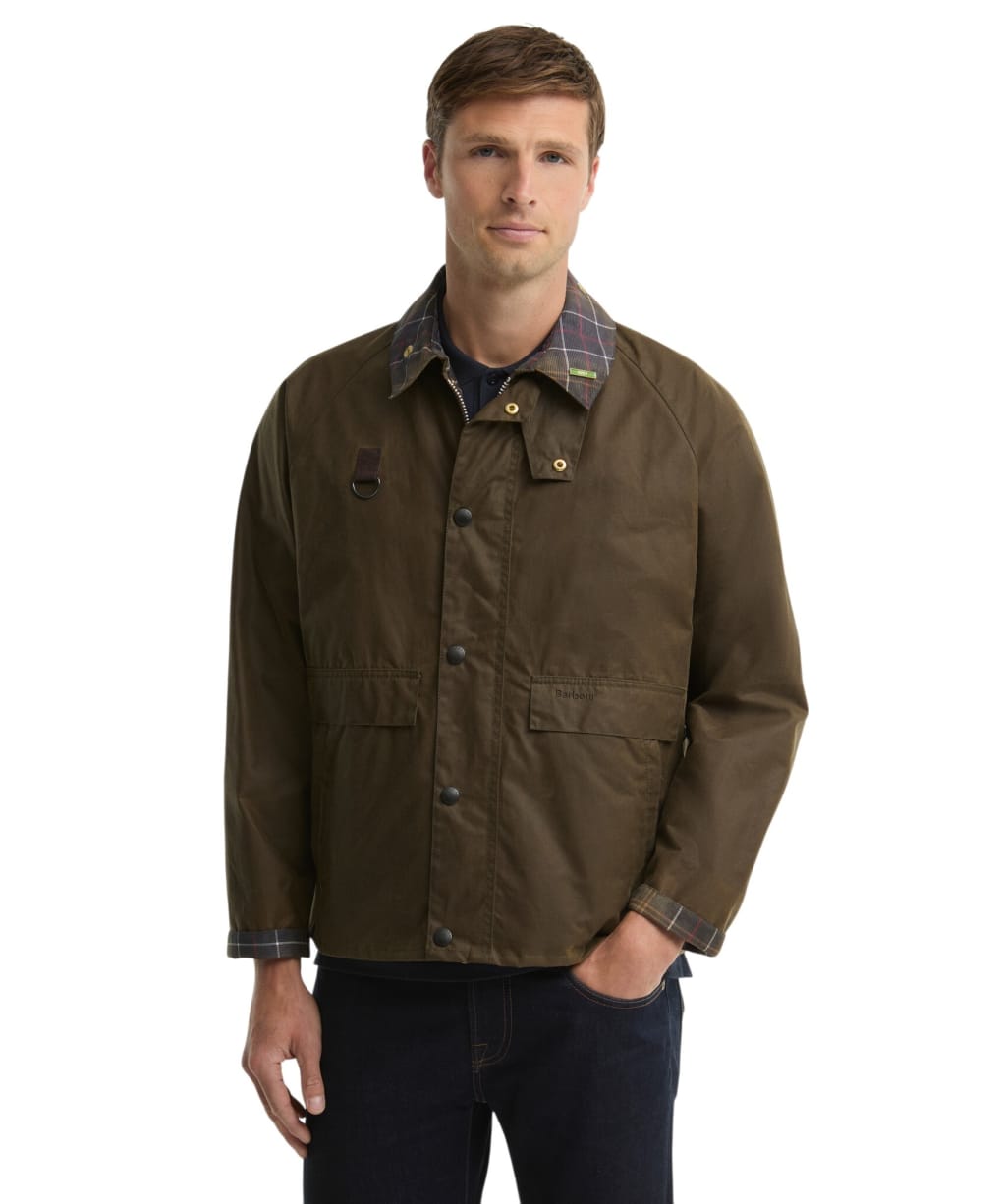 Men's Barbour Icons Spey Waxed Jacket - Beech