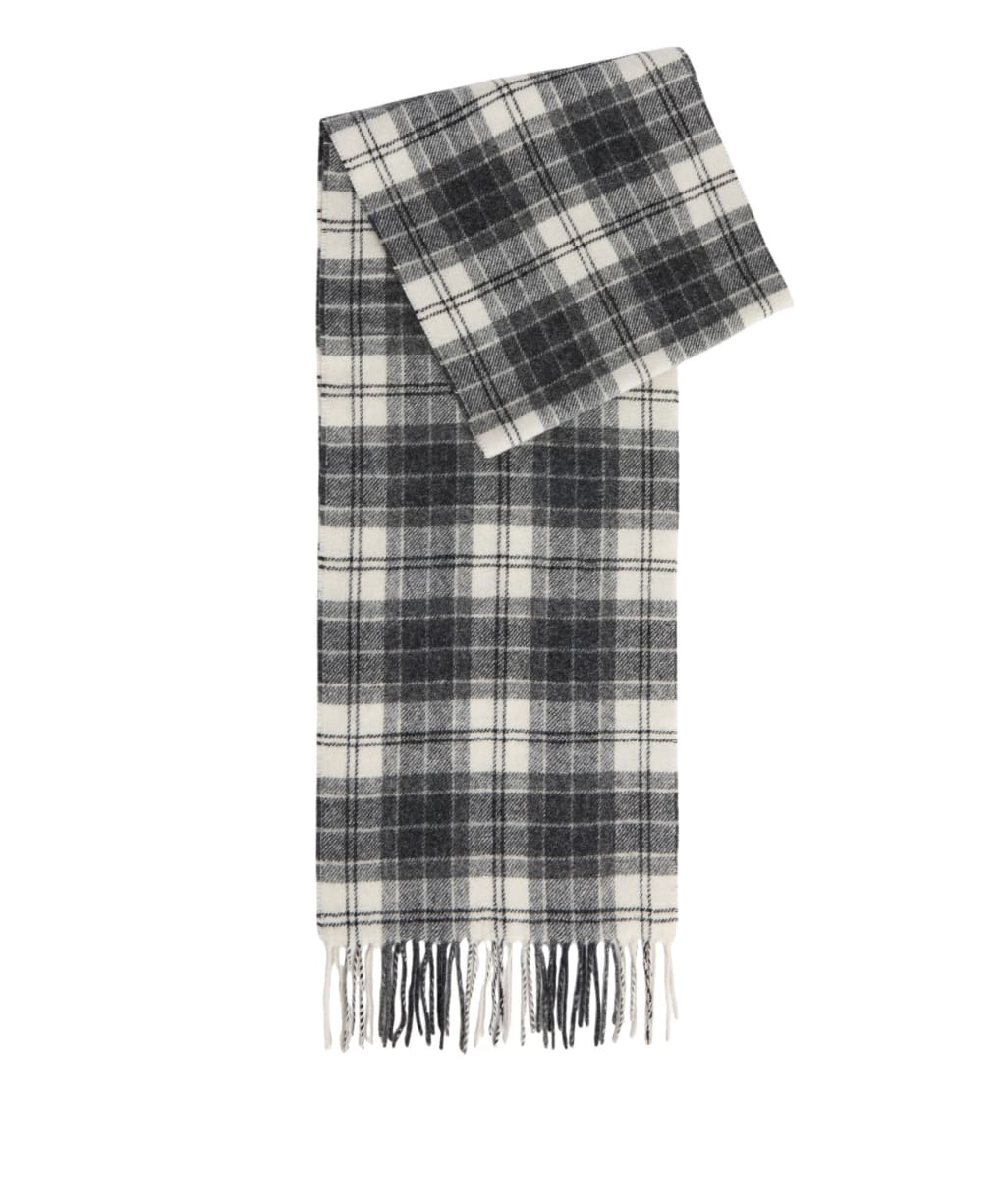 Barbour Tartan Lambswool Scarf - MONOCHROME TART