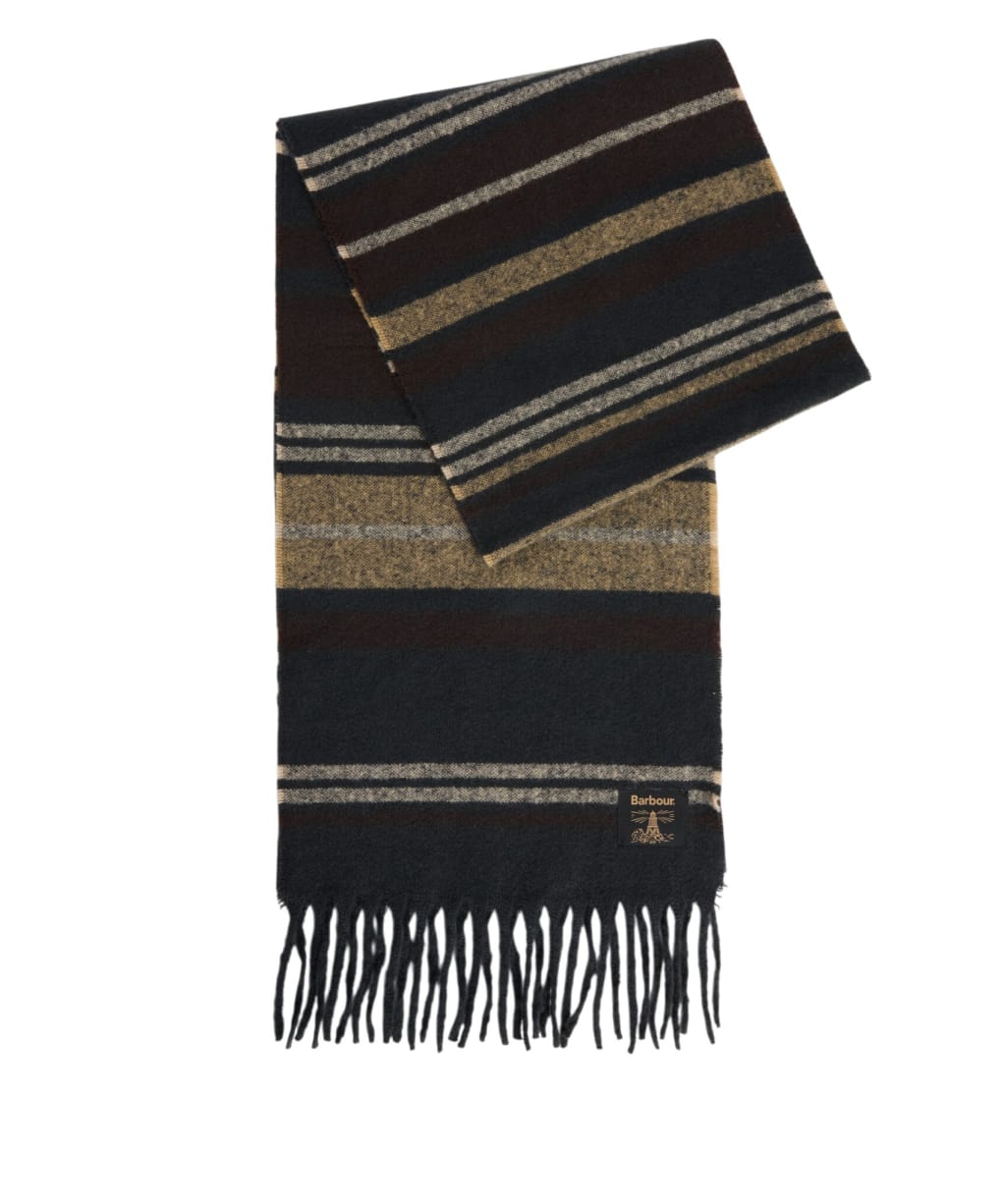 Barbour Alston Stripe Scarf - Birchwood Mix