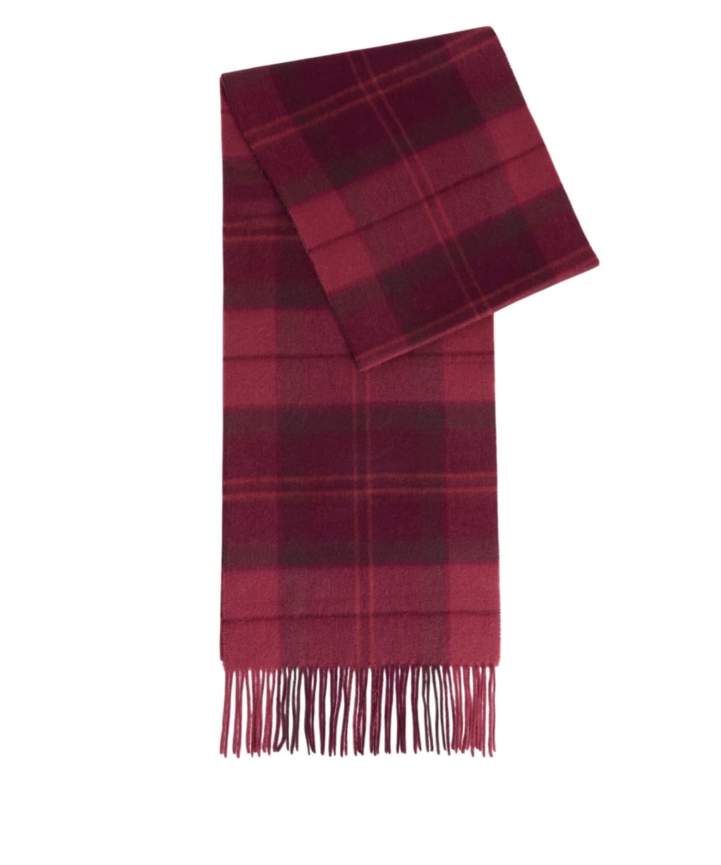 Barbour Mineral Tartan Scarf - CRIMSON HEATHER