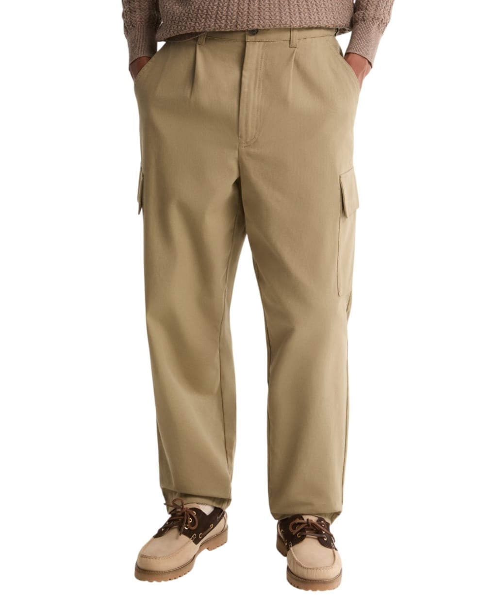 Men's Barbour Washed Cargo Relaxed Fit Trouser - Mushroom