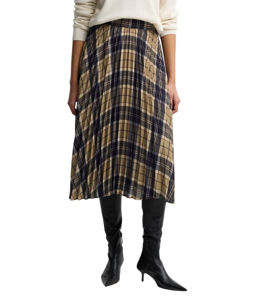 Women's Barbour Ria Midi Skirt - Birchwood Tartan