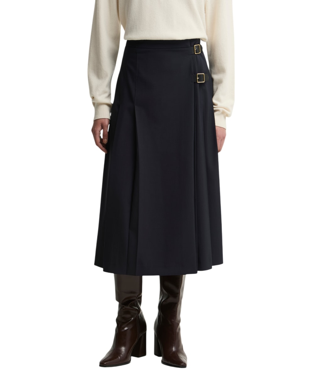 Women's Barbour Delilah Midi Skirt - Dark Navy