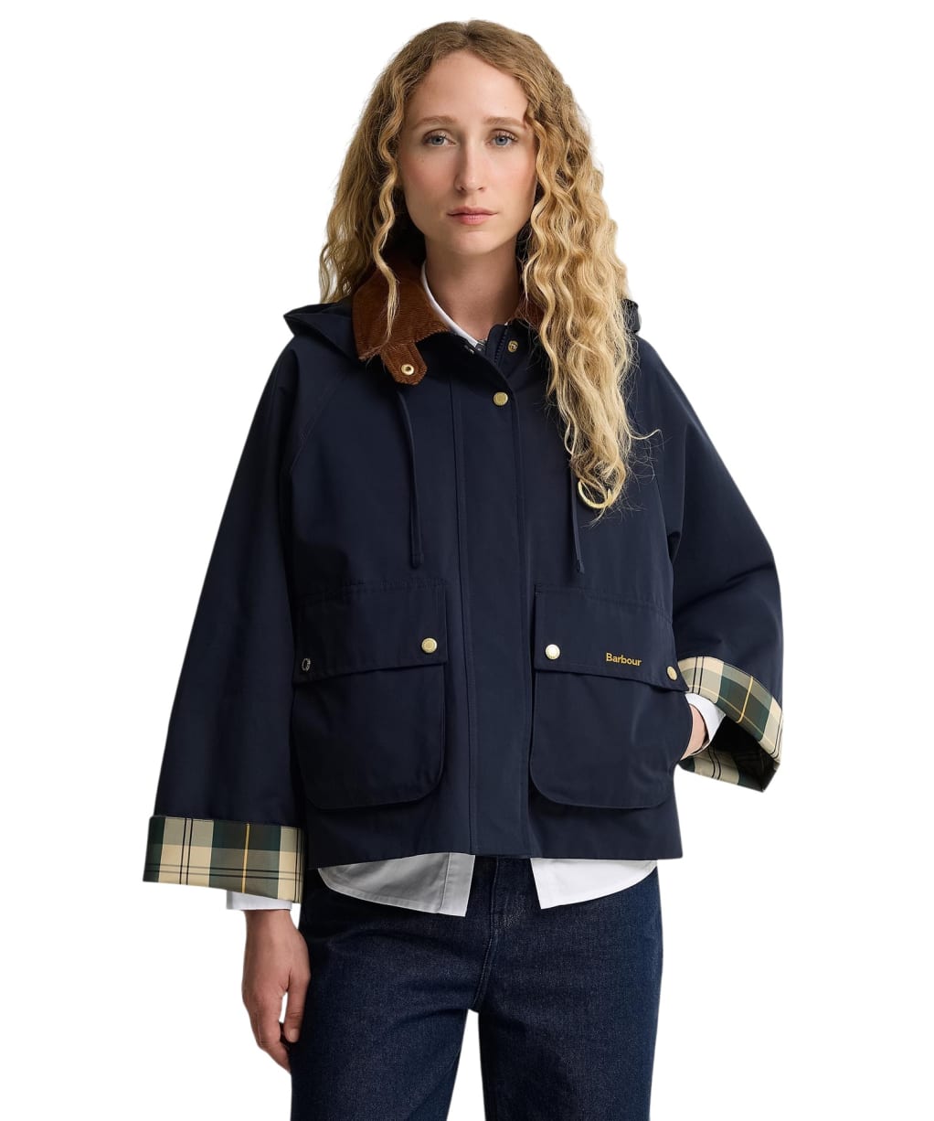 Women's Barbour Terrington Showerproof Jacket - Dark Navy / Ancient