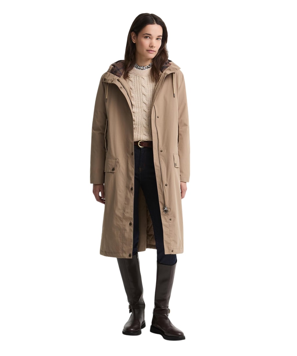 Women's Barbour Matilde Waterproof Jacket - Light Trench / Muted