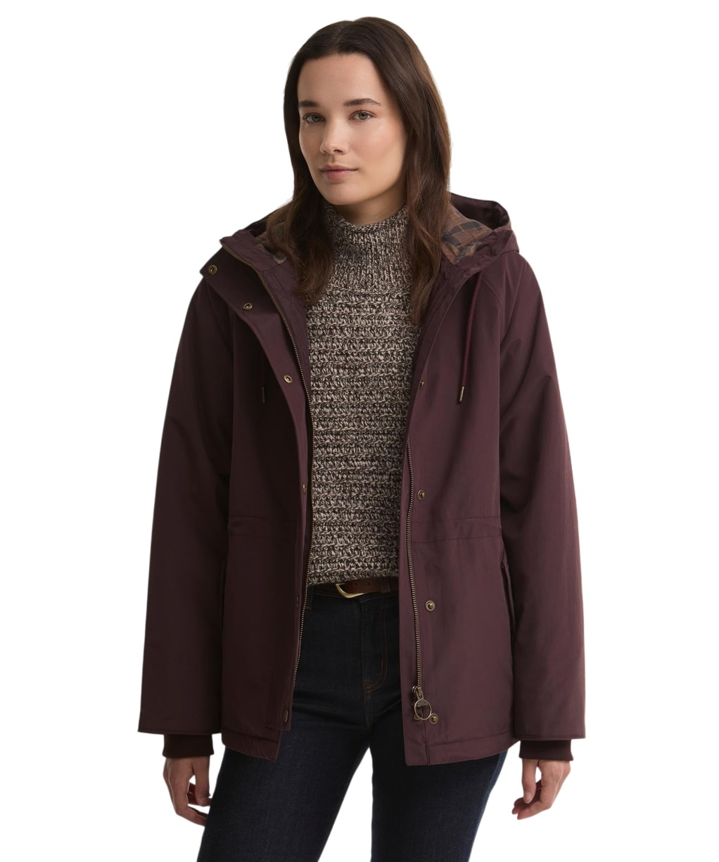 Women's Barbour Hester Waterproof Jacket - Fig / Muted