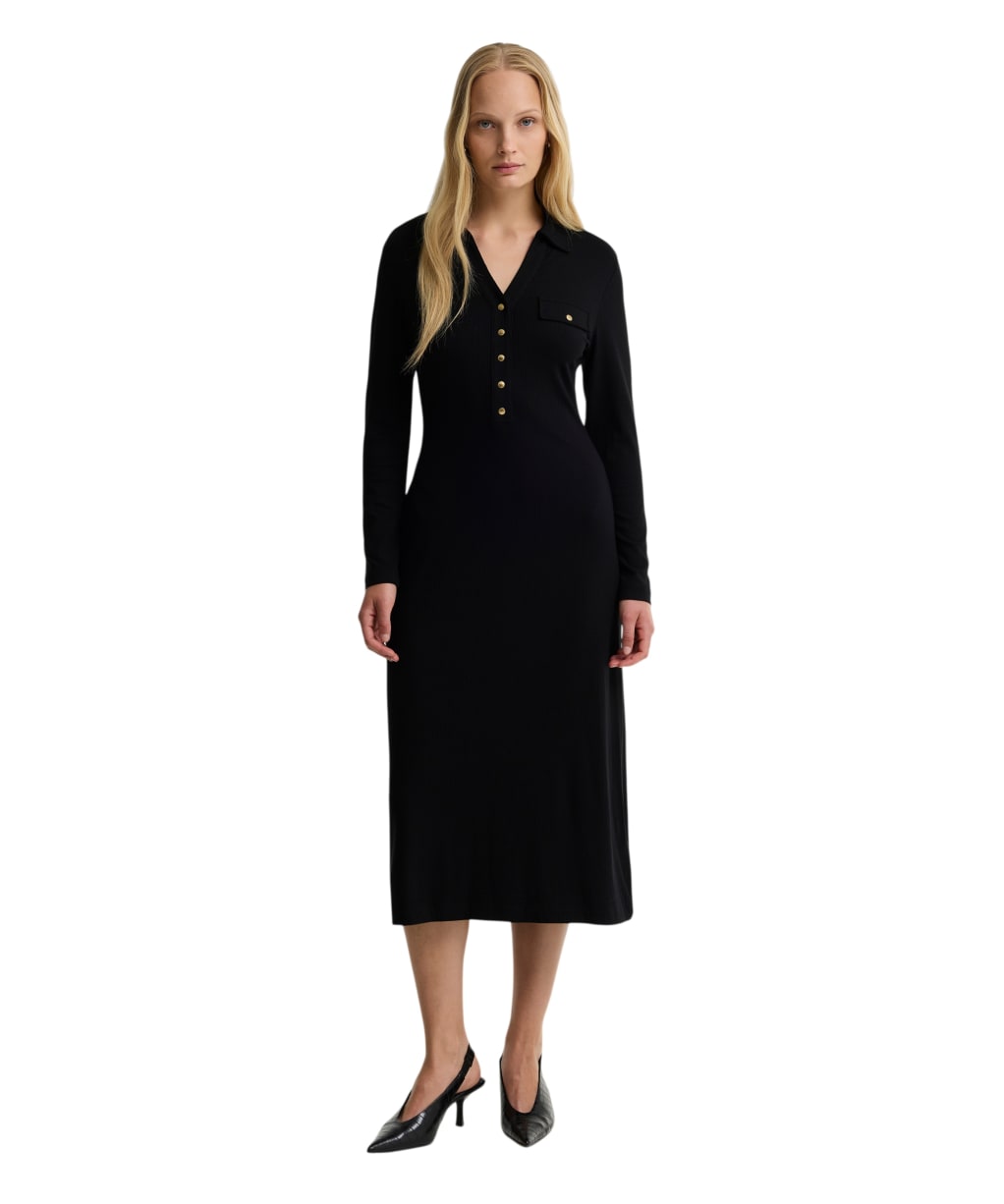 Women's Barbour International Ramona Midi Dress - Black