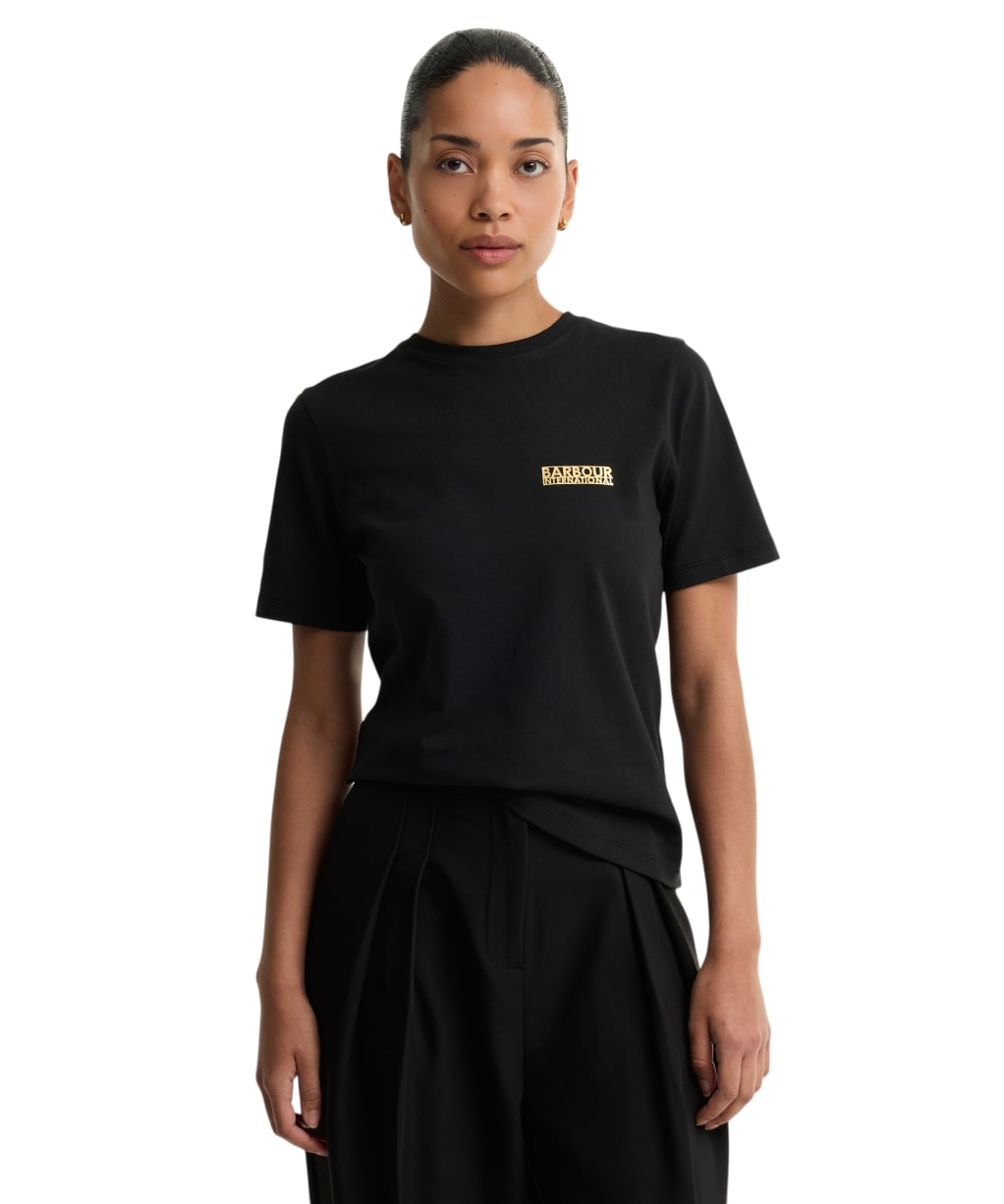 Women's Barbour International Colletta T-Shirt - Black