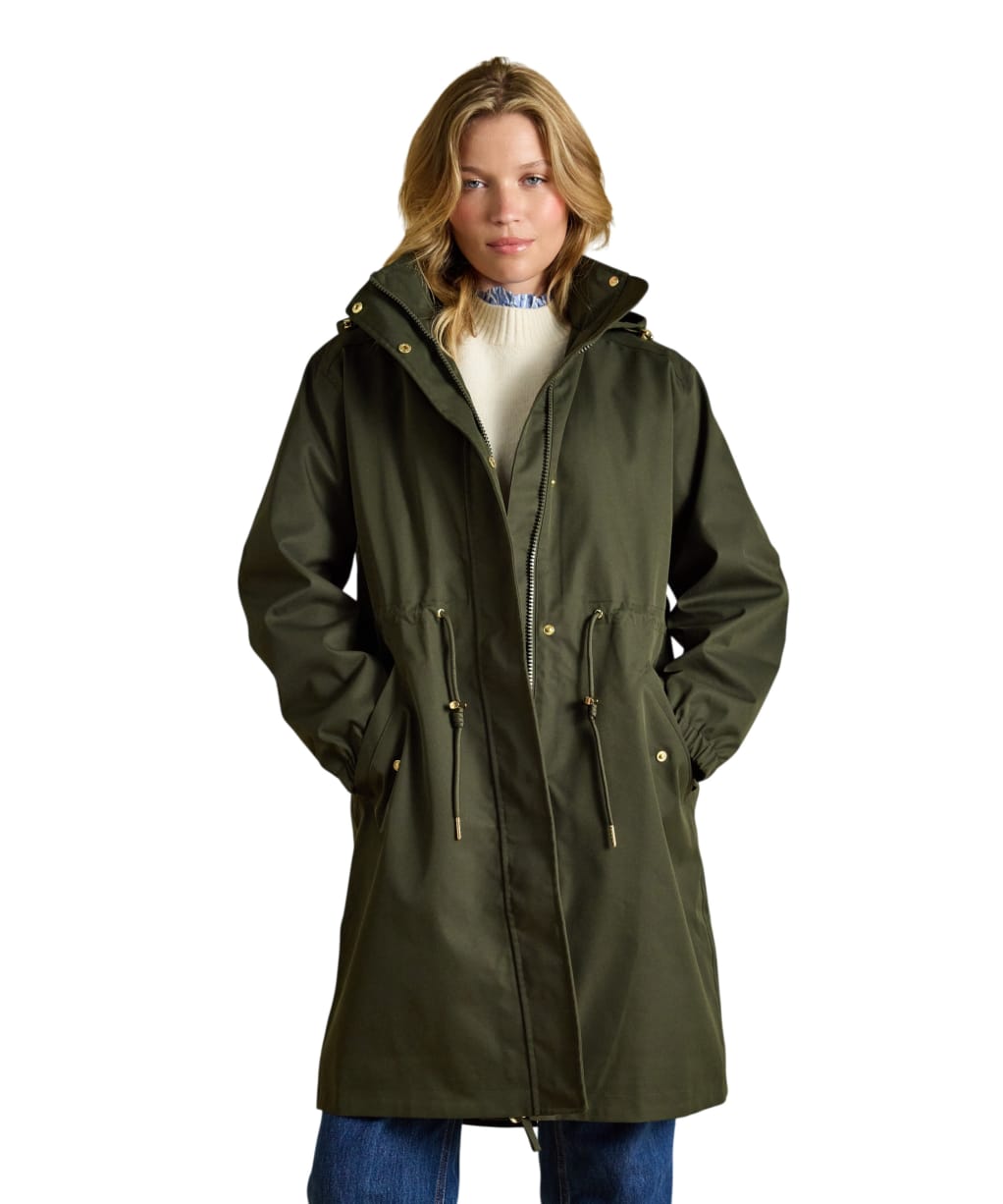 Women's Joules Stormwell Waterproof Raincoat - Green