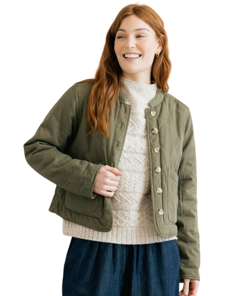 Women's Lily & Me Scarlett Reversible Jacket - Dark Olive