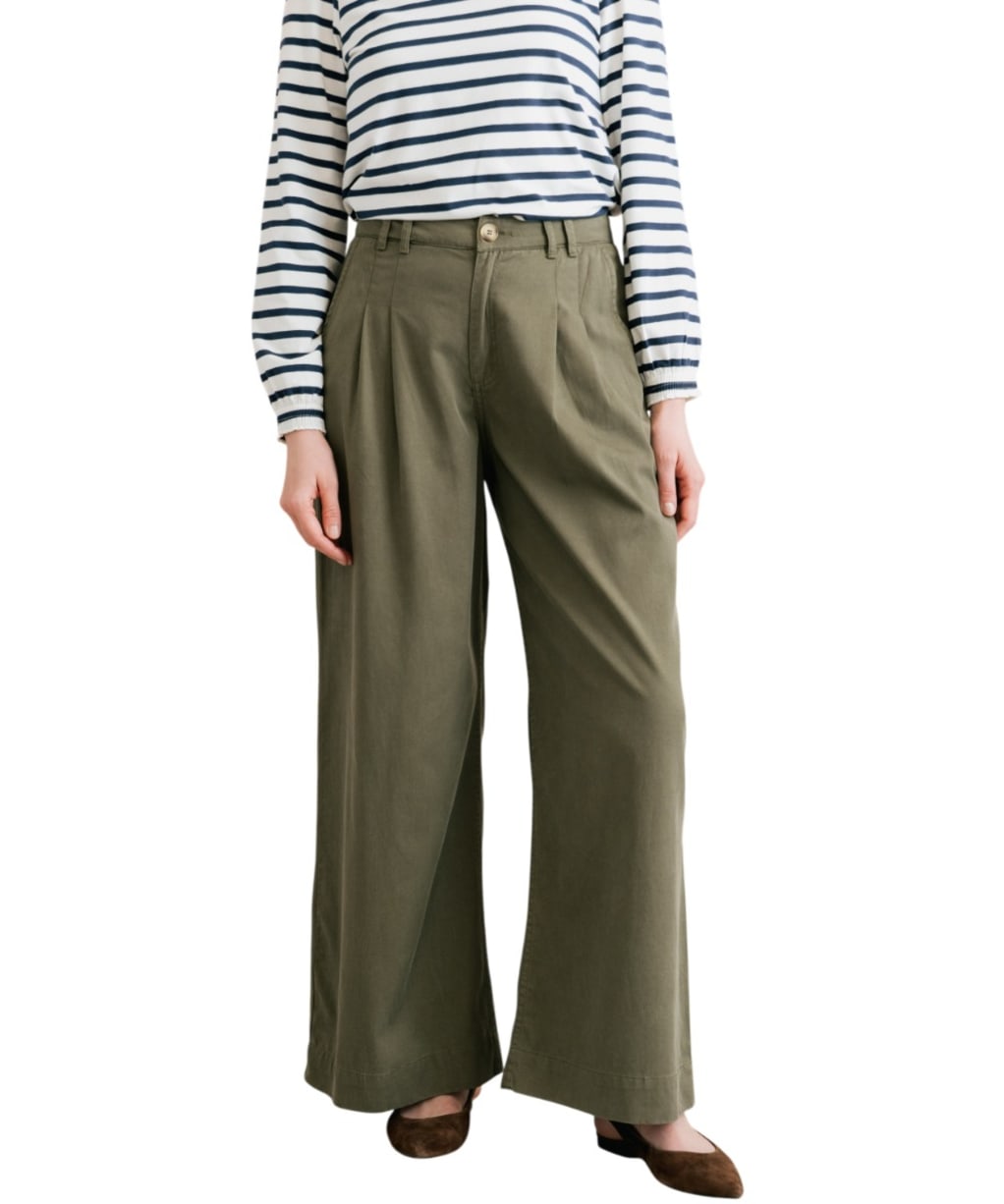 Women's Lily & Me Sophie Trousers - Dark Olive