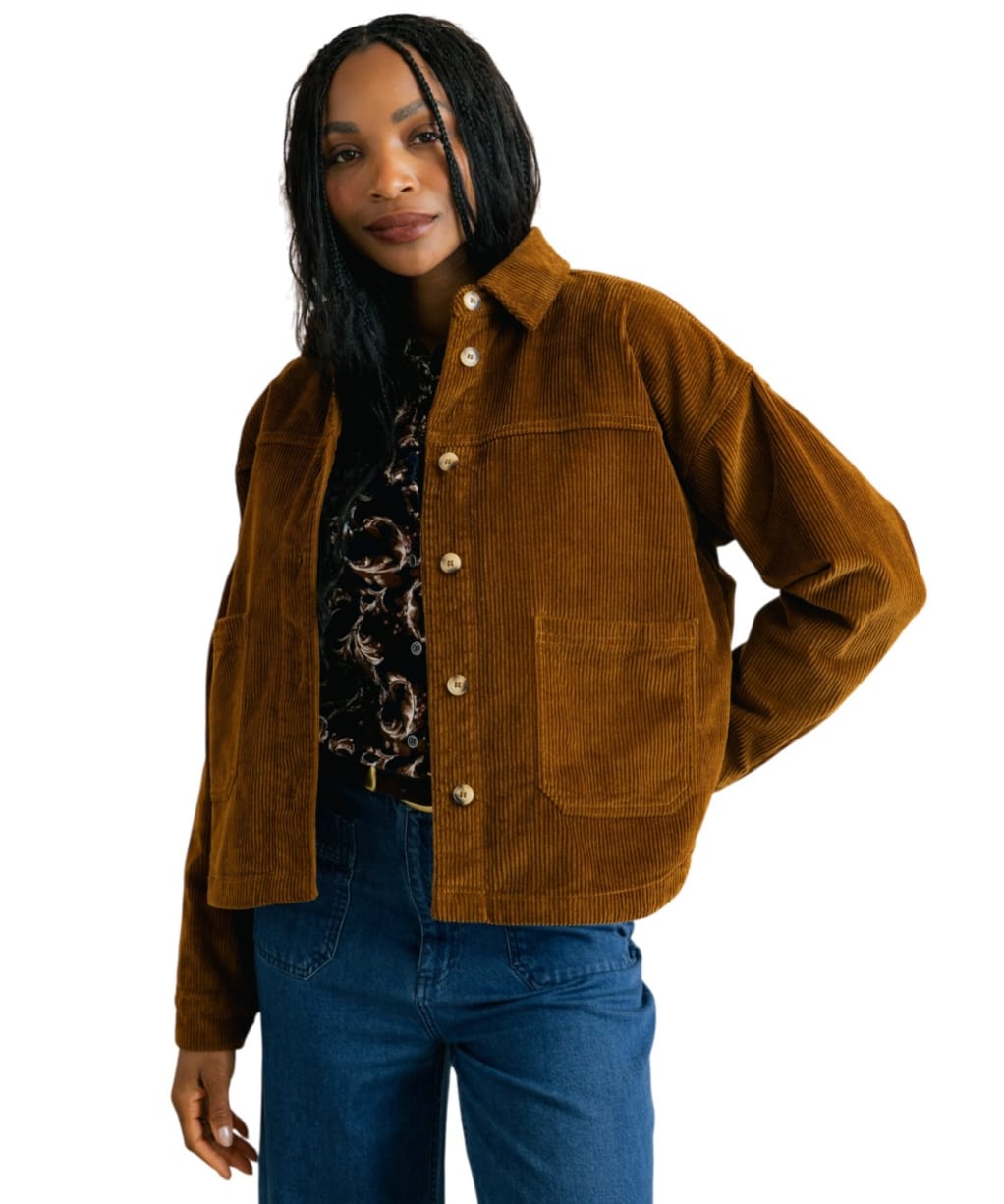  Women's Lily & Me Olivia Shirt Jacket - Burnt Caramel