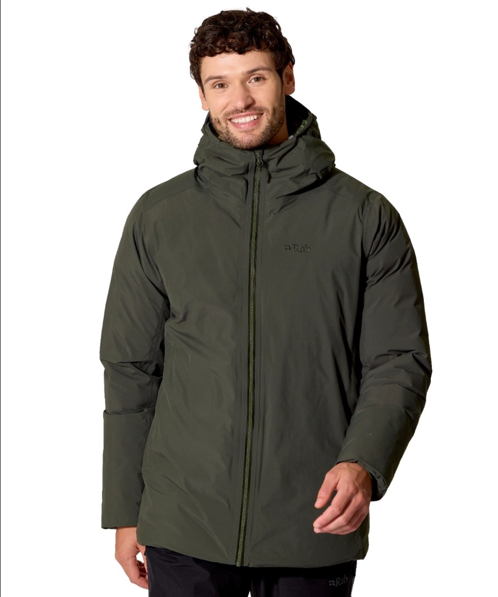 Men's Rab Valiance Waterproof Down Jacket - Dark Army