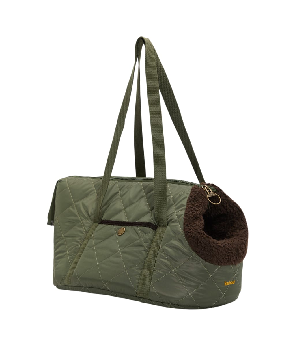 Barbour Dog Small Quilted Carrier - Olive