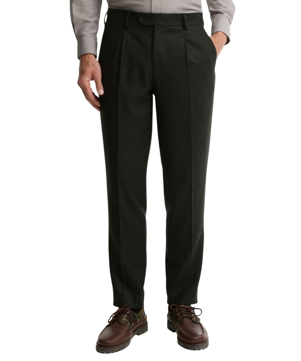 Men's Barbour Fairford Herringbone Trouser - Navy