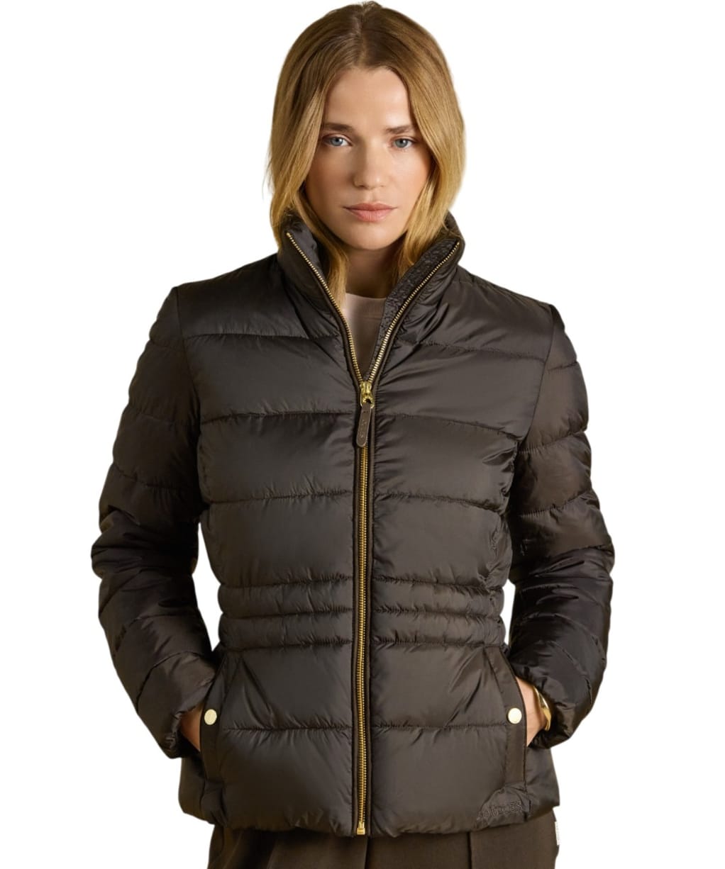  Women's Joules Paddock Showerproof Jacket - Brown