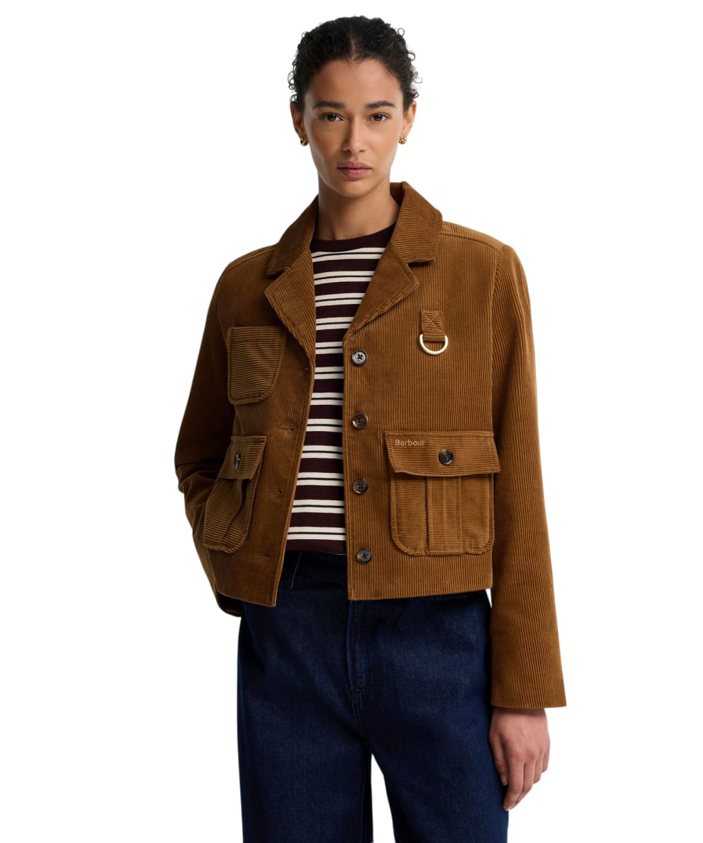 Women's Barbour Emmy Casual Jacket - Tan / Shadow Classic