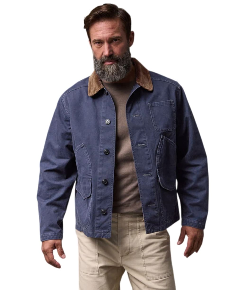 Men's Filson Canvas Outfitter Jacket - Blue Mussel