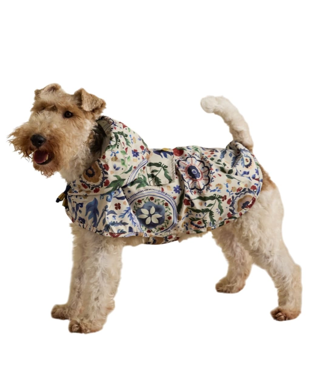 Joules Packaway Dog Jacket - Large - Festival Floral